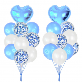 Set de 10 baloane albastru deschis Ikonka 275564 