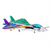 Puzzle 3D avion de colorat cu 28 de piese Ikonka 275588 4