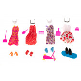 Set de haine și accesorii pentru o păpușă, 85 de piese Ikonka 275648 5