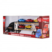 Autotransportator negru de 39 cm cu 6 mașini incluse Dino Toys 275804 3