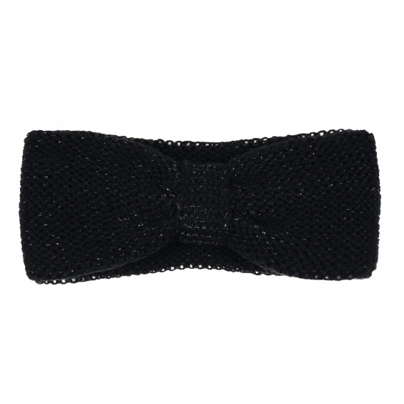 Bentiță tricotată pentru fete, neagră Idexe 276200 