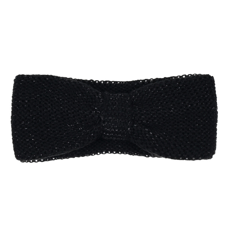 Bentiță tricotată pentru fete, neagră  276200