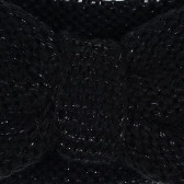 Bentiță tricotată pentru fete, neagră Idexe 276201 2