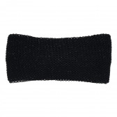 Bentiță tricotată pentru fete, neagră Idexe 276202 3