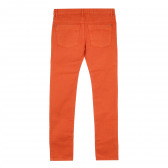 Pantaloni denim portocalii pentru fete Tape a l'oeil 276325 4