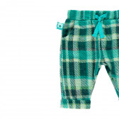 Pantaloni pentru bebeluși în carouri, verzi Boboli 276715 3