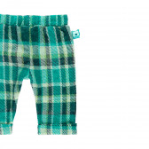 Pantaloni pentru bebeluși în carouri, verzi Boboli 276716 4