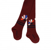 Ciorapi cu flori, roșii Boboli 276739 2