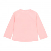 Bluză din bumbac cu imprimeu color, roz Boboli 276792 2