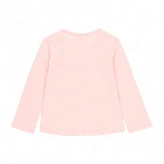 Bluză din bumbac cu imprimeu grafic, roz Boboli 276849 2