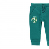 Bluză și pantaloni din bumbac alb și verde Boboli 276921 4