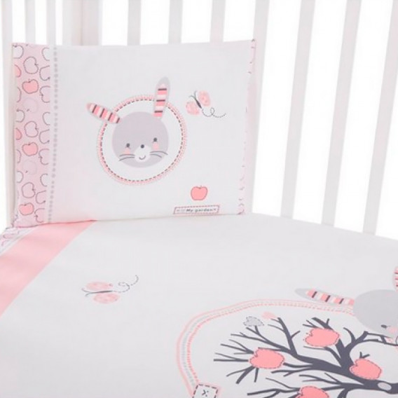 Set de dormit pentru bebeluși Pink Bunny, 6 părți Kikkaboo 276958 2