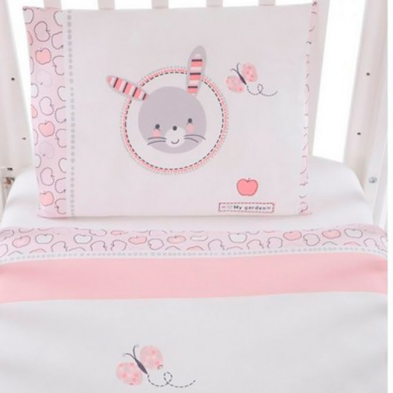 Set de dormit pentru bebeluși Pink Bunny, 6 părți Kikkaboo 276960 4
