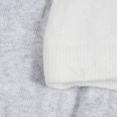 Set de doi ciorapi cu tricot pentru bebeluș, gri și alb Cool club 277166 4