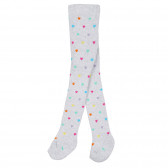 Ciorapi cu imprimeu de inimi multicolore pentru bebeluși, gri Cool club 277190 