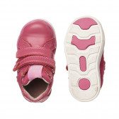 Ghete cu aplicatie florală pentru bebelus, roz Cool club 277438 3
