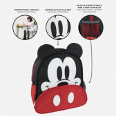 Rucsac cu aplicație Mickey Mouse pentru băieți, negru Mickey Mouse 278045 5