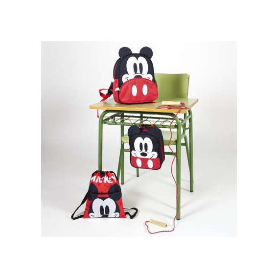 Rucsac cu aplicație Mickey Mouse pentru băieți, negru Mickey Mouse 278047 7