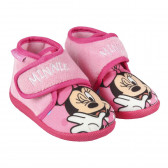 Papuci cu imprimeu Minnie Mouse, roz Minnie Mouse 278237 