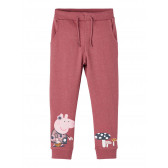 Pantaloni sport Peppa Pig, roz Name it 278583 