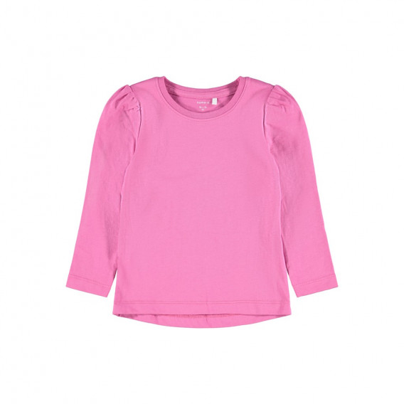 Bluză din bumbac cu mâneci lungi, în roz Name it 278599 