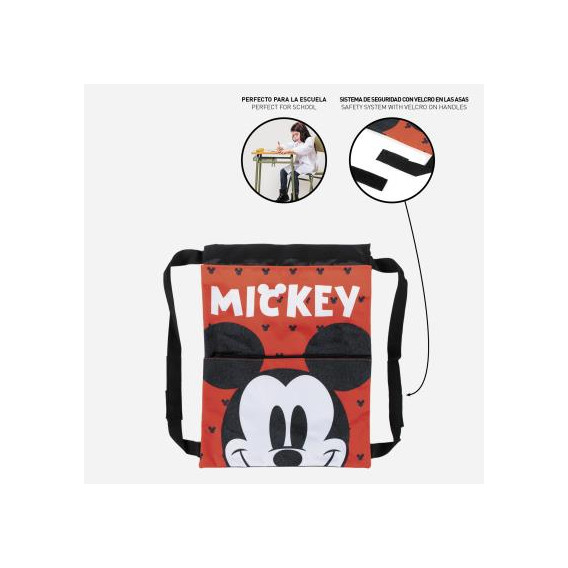 Rucsac în formă de sac cu Mickey Mouse pentru băieți, roșu Mickey Mouse 278703 5