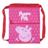 Rucsac în formă de sac cu Peppa Pig pentru fete, roz Peppa pig 278708 