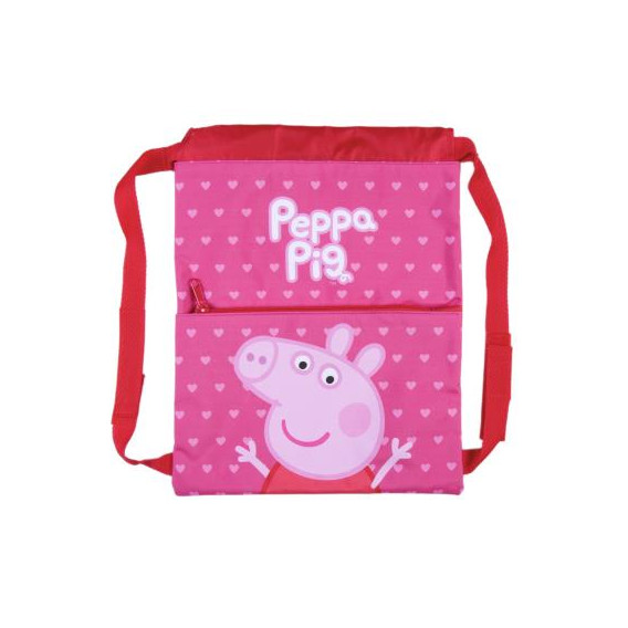 Rucsac în formă de sac cu Peppa Pig pentru fete, roz Peppa pig 278708 
