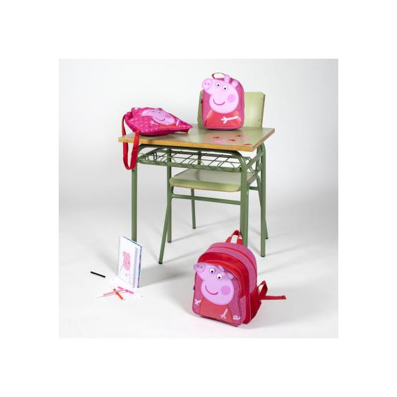 Rucsac în formă de sac cu Peppa Pig pentru fete, roz Peppa pig 278713 6