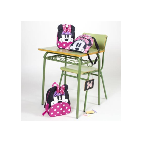 Rucsac cu aplicație Minnie Mouse pentru fete, negru Minnie Mouse 278722 7