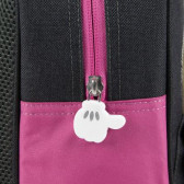 Rucsac cu aplicație Minnie Mouse pentru fete, negru Minnie Mouse 278723 8