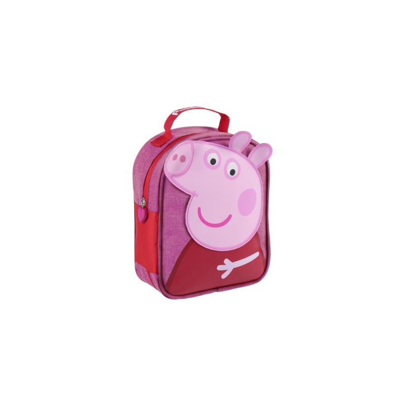 Borsetă de prânz cu aplicație Peppa Pig pentru fete, roz  278739