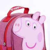 Borsetă de prânz cu aplicație Peppa Pig pentru fete, roz Peppa pig 278746 8