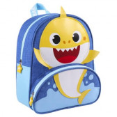 Rucsac cu aplicație Baby Shark pentru băieți, albastru BABY SHARK 278749 