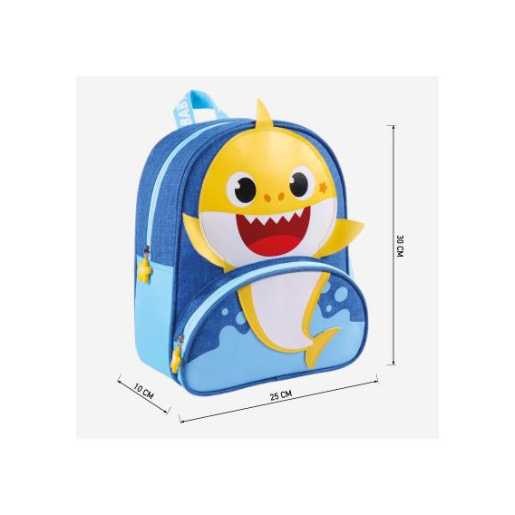 Rucsac cu aplicație Baby Shark pentru băieți, albastru BABY SHARK 278751 3