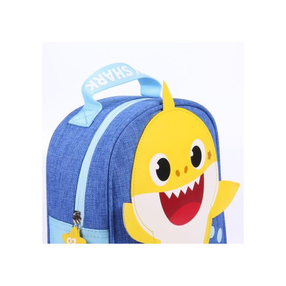 Borsetă de prânz cu aplicație Baby Shark pentru băieți, albastră BABY SHARK 278768 7