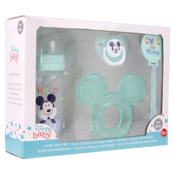 Set accesorii pentru bebeluși 4 părți COOL LIKE MICKEY Mickey Mouse 278878 