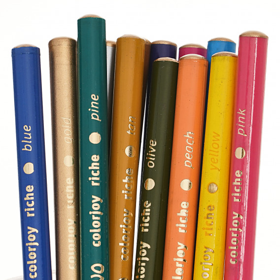 Set creioane colorate rotunde, 26 culori + ascuțitoare Sivo 279227 2