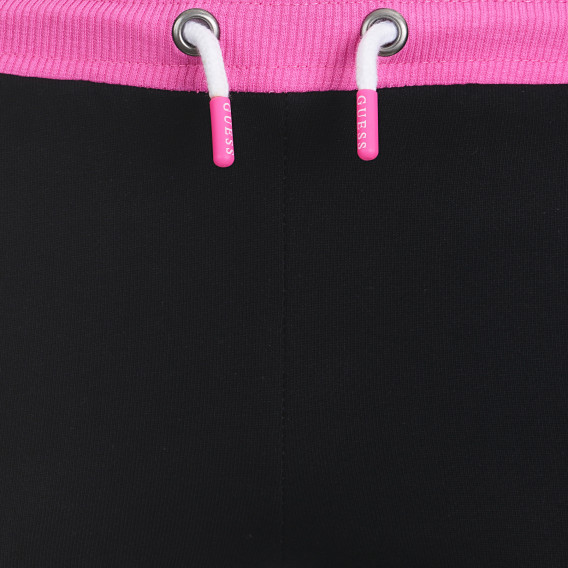 Pantaloni sport cu sigla mărcii, culoare neagră Guess 279316 2