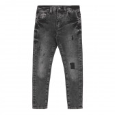 Jeans cu efect decolorat, gri Guess 279417 