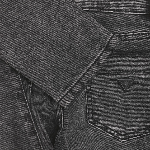 Jeans cu efect decolorat, gri Guess 279419 3