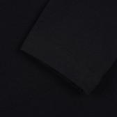 Bluză cu mânecă lungă cu imprimeu inimă și paiete, neagră DESIGUAL 279471 4