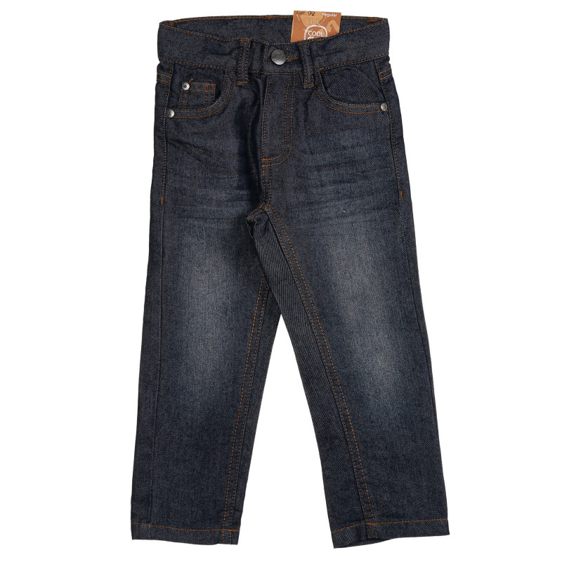 Jeans cu cinci buzunare, culoarea albastră  279595