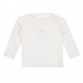 Set de salopetă și bluză, alb cu roz, pentru bebeluși Cool club 279768 6