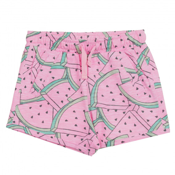 Pantaloni scurți roz Cool Club cu imprimeu de vară Cool club 280069 