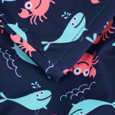 Costum de baie cu imprimeu pește pentru băieței, albastru închis Cool club 280258 7