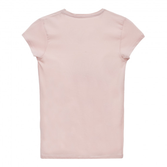 Tricou din bumbac cu imprimeu, culoare roz. Cool club 280528 4