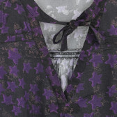 Bluză mov din bumbac Berenice cu mâneci lungi pentru gravide Berenice 280712 2