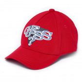 Șapcă cu logo pentru băiat, roșie Guess 280776 