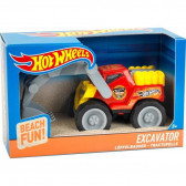 Excavator 1:24, roșu cu galben Hot Wheels 281066 2